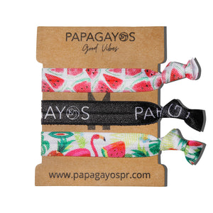 Papagayos Hair Ties & Bracelet Style #4 - Papagayos