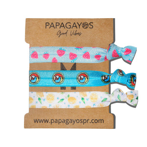 Papagayos Hair Ties & Bracelet Style #5 - Papagayos