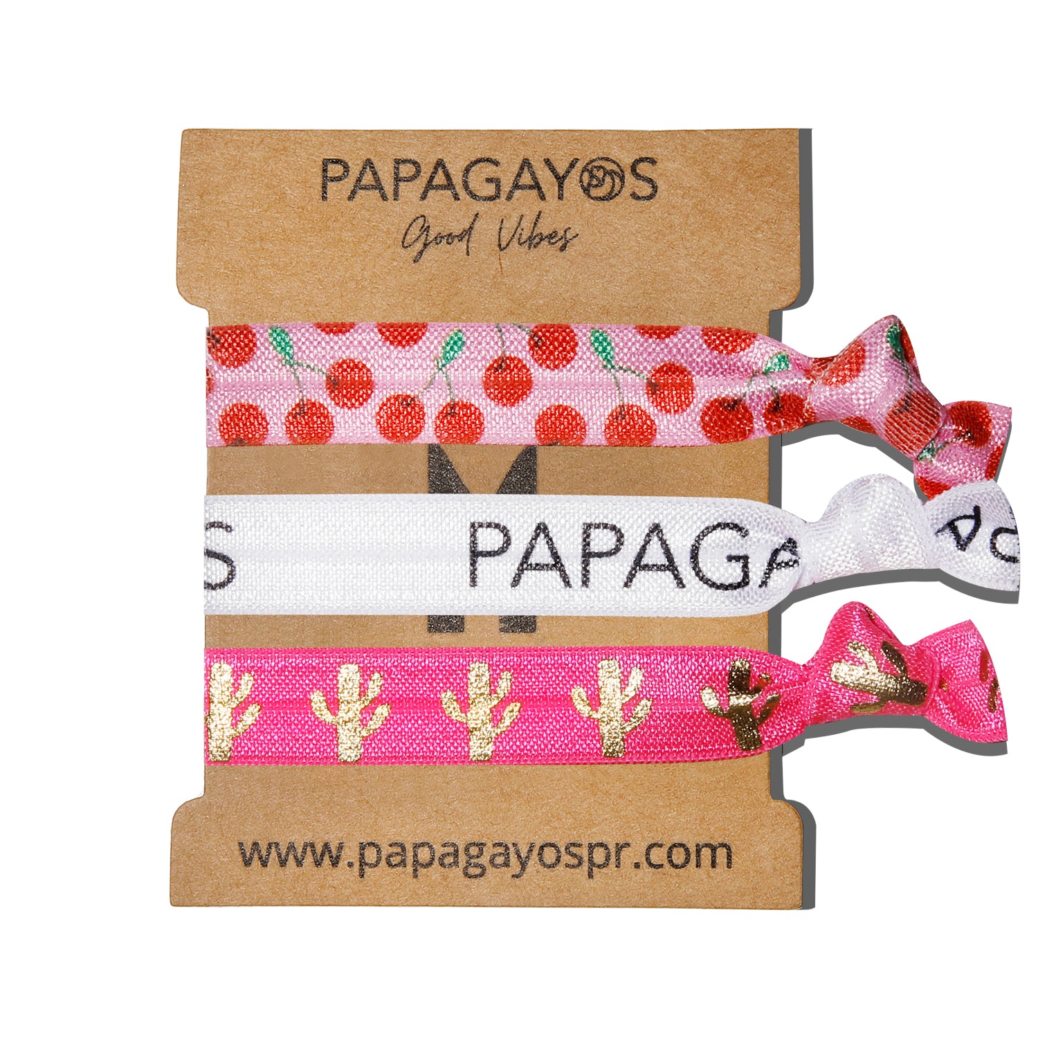 Papagayos Hair Ties & Bracelet Style #6 - Papagayos