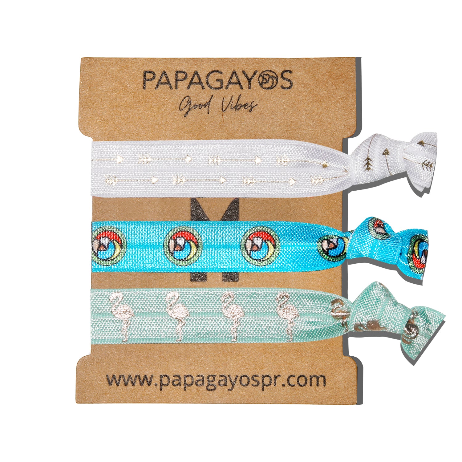 Papagayos Hair Ties & Bracelet Style #2 - Papagayos