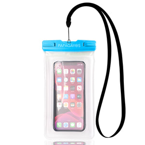 Waterproof Phone Pouch Frosted Clear Blue