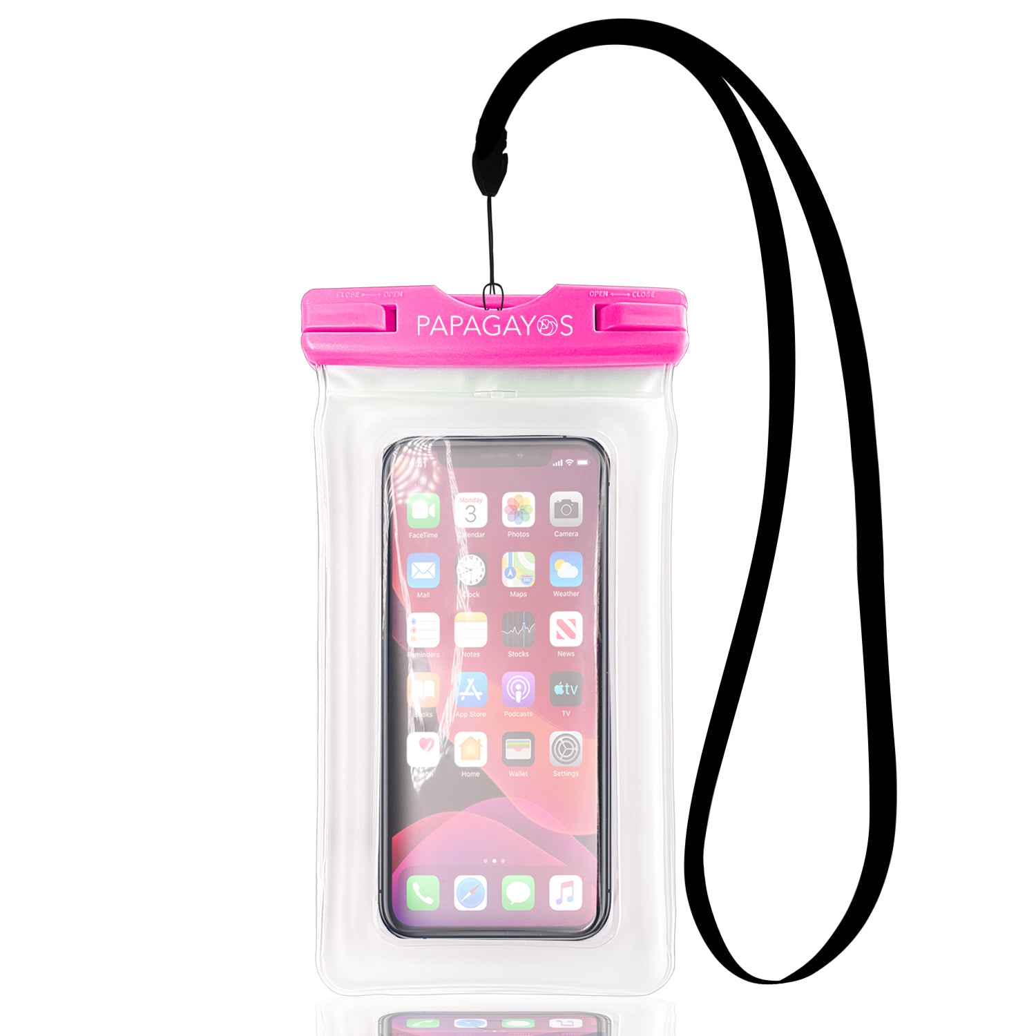 Waterproof Phone Pouch (Frosted Clear Pink)