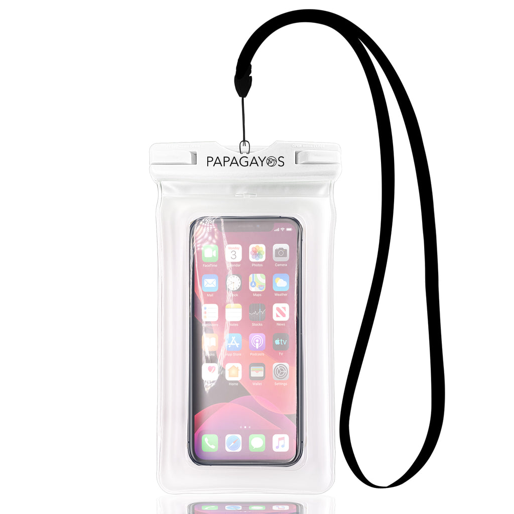 Waterproof Phone Pouch Frosted Clear White