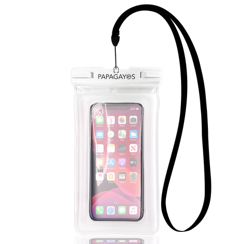 Waterproof Phone Pouch (Frosted Clear White) - Papagayos